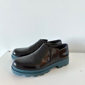 Camper Leather Shoes with Blue Soles size 39